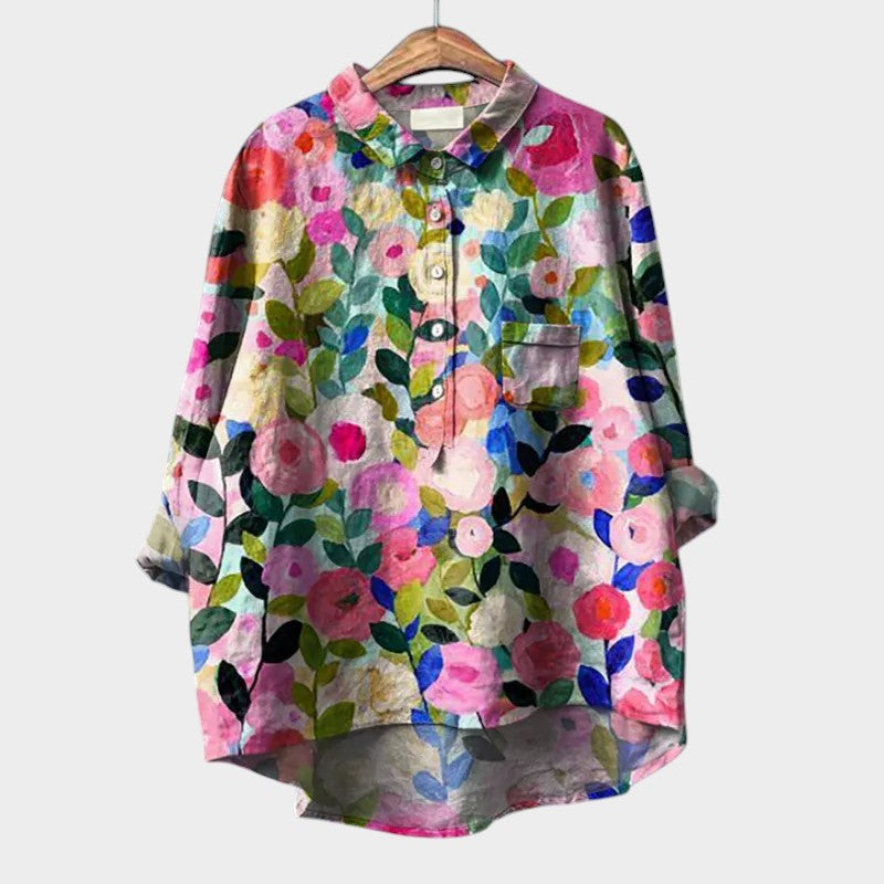 Lovina | Blouse Premium avec Détails en Dentelle