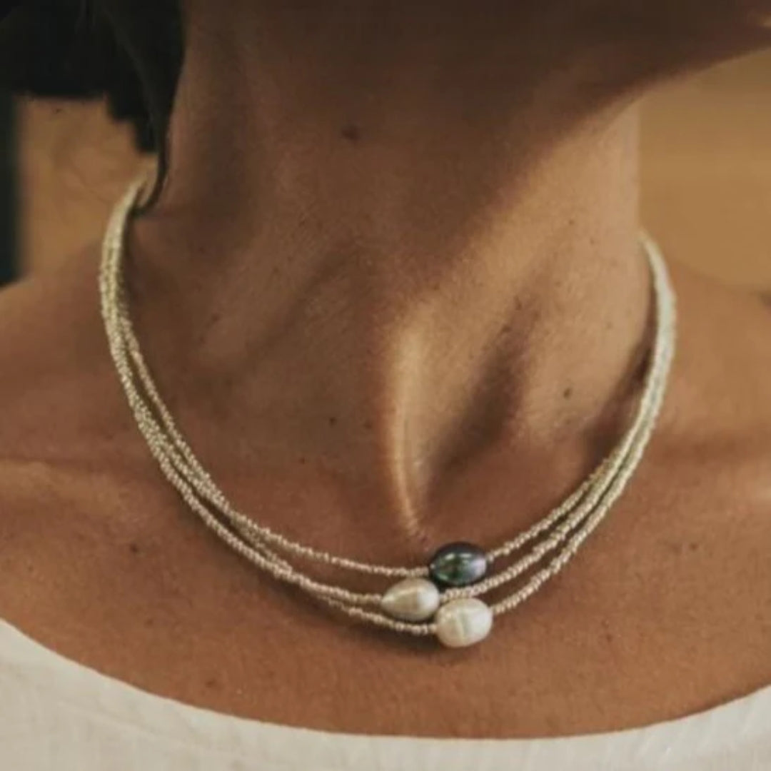 Collier de perles vintage - Eline