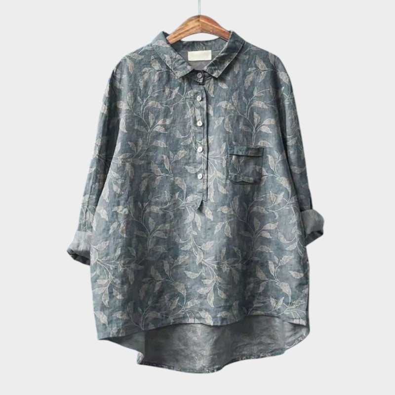 Lena | Blouse Premium avec Détail en Dentelle