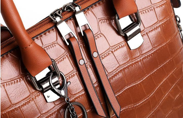 Palmer - Ensemble de sacs à main en cuir crocodile de 4 pièces
