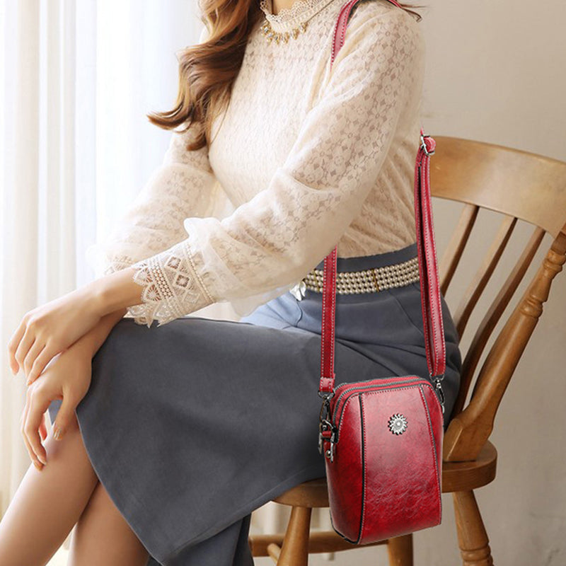 Vienne - Mini Sac à Main Compact de Couleur Unie