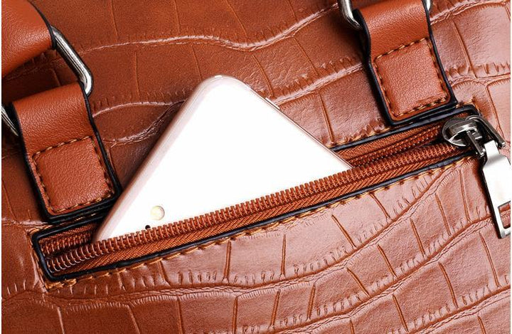 Palmer - Ensemble de sacs à main en cuir crocodile de 4 pièces