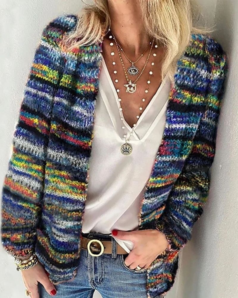 Sarai - Cardigan veste en faux pull