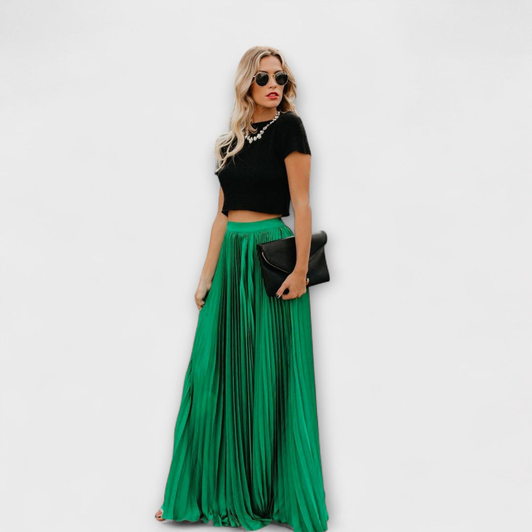 Jupe Maxi Plissée Légère
