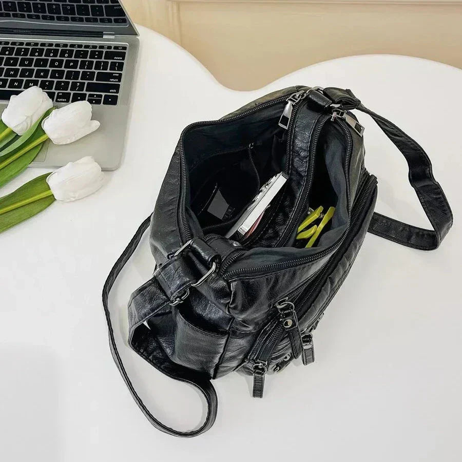 Lilith - Sac bandoulière multi-couches intemporel