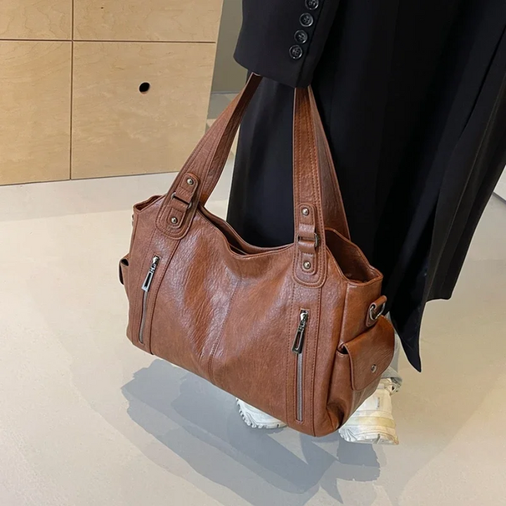 Uma - Sac à bandoulière grande capacité à double fermeture éclair