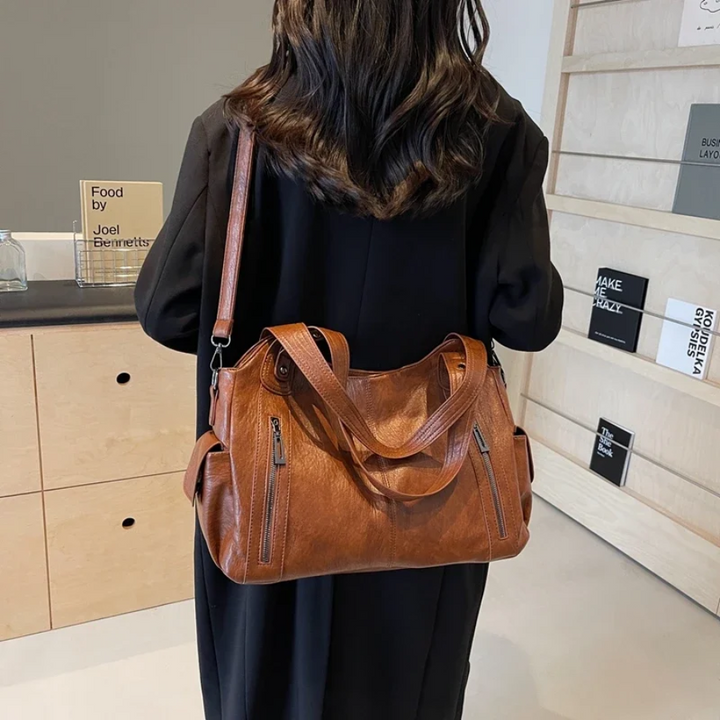 Uma - Sac à bandoulière grande capacité à double fermeture éclair