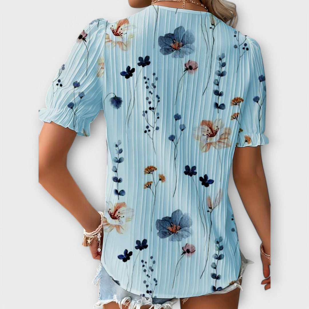 Blouse à la Mode avec Décolleté Pointu