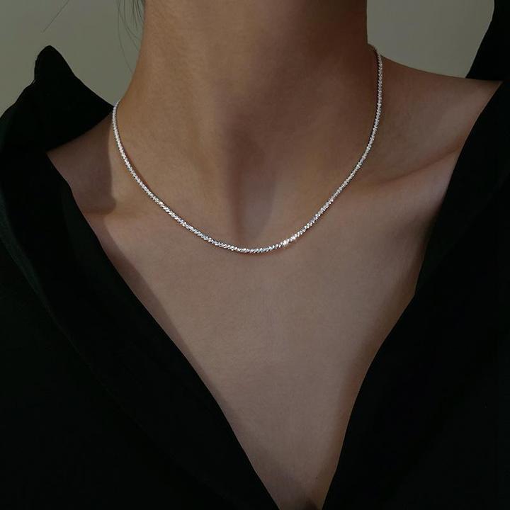 Ensemble de Colliers Argent Star Light