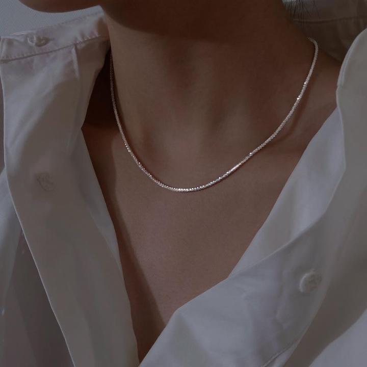 Ensemble de Colliers Argent Star Light