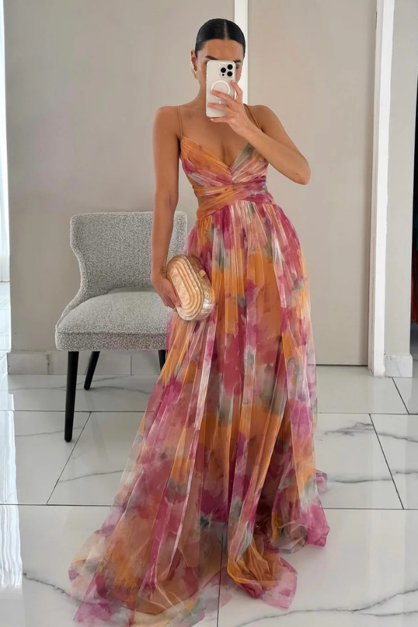 Esme – Robe imprimée fluide
