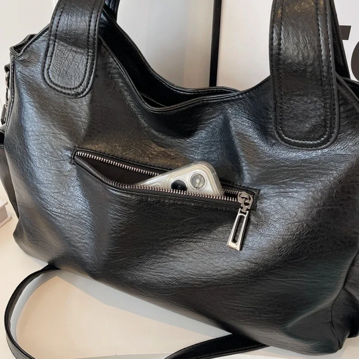 Uma - Sac à bandoulière grande capacité à double fermeture éclair
