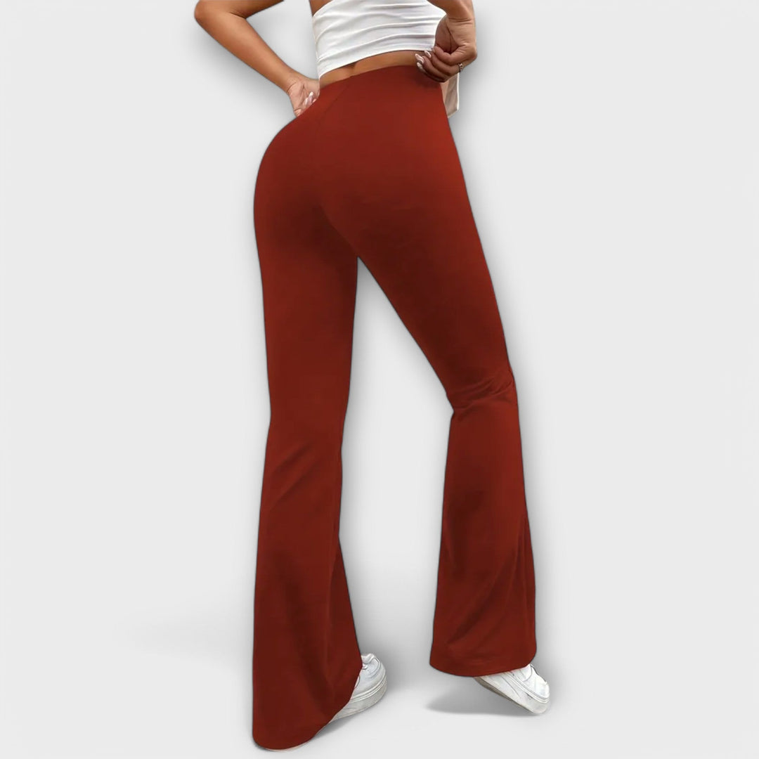 Pantalon large avec jambes évasées