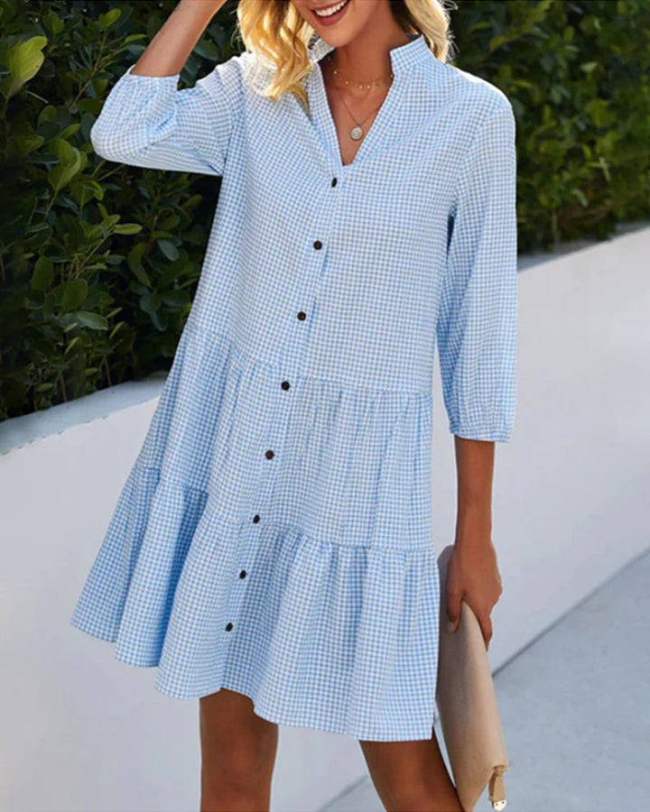 Marie™ | Robe d'été à carreaux légère et flatteuse