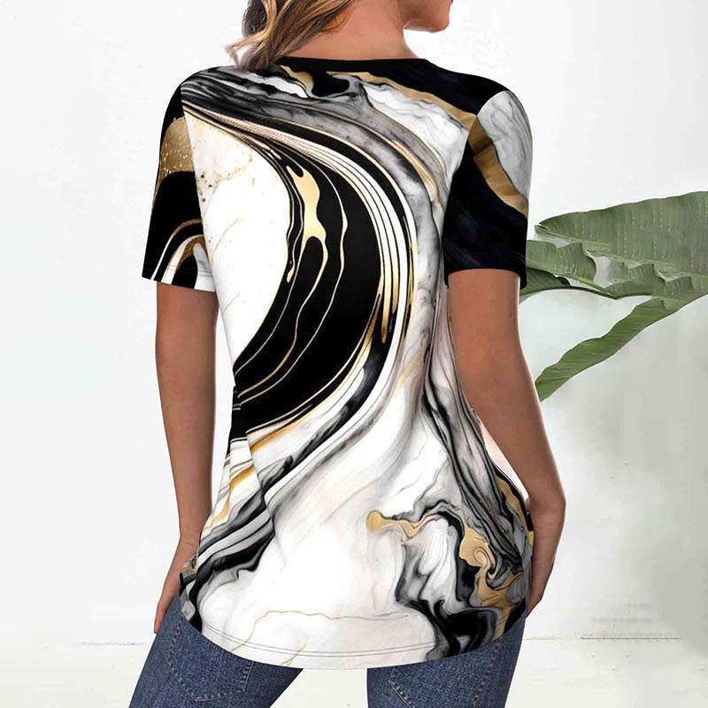 Blouse Dégradée Décontractée