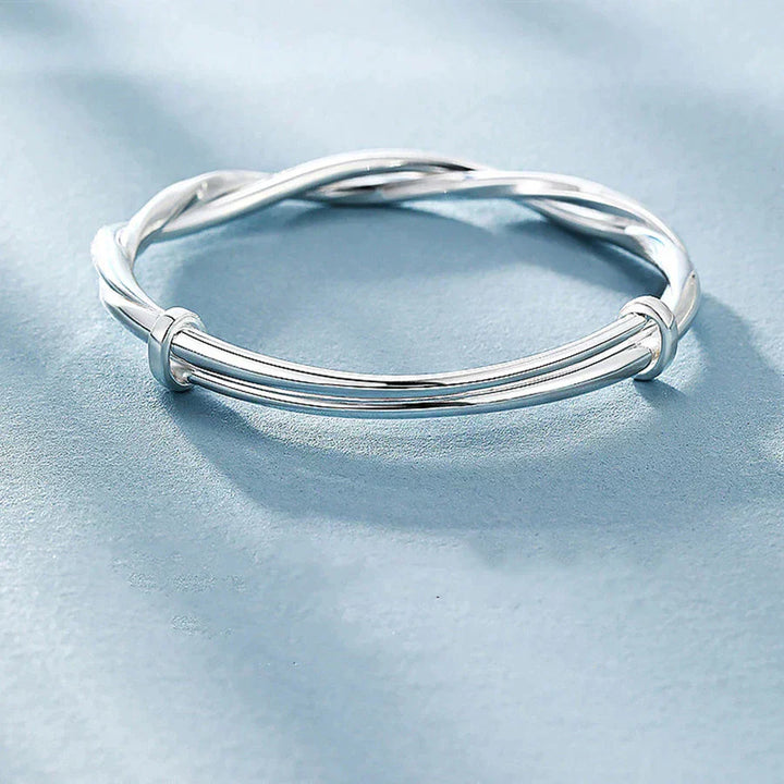 Magnifique Bracelet en Argent Tressé