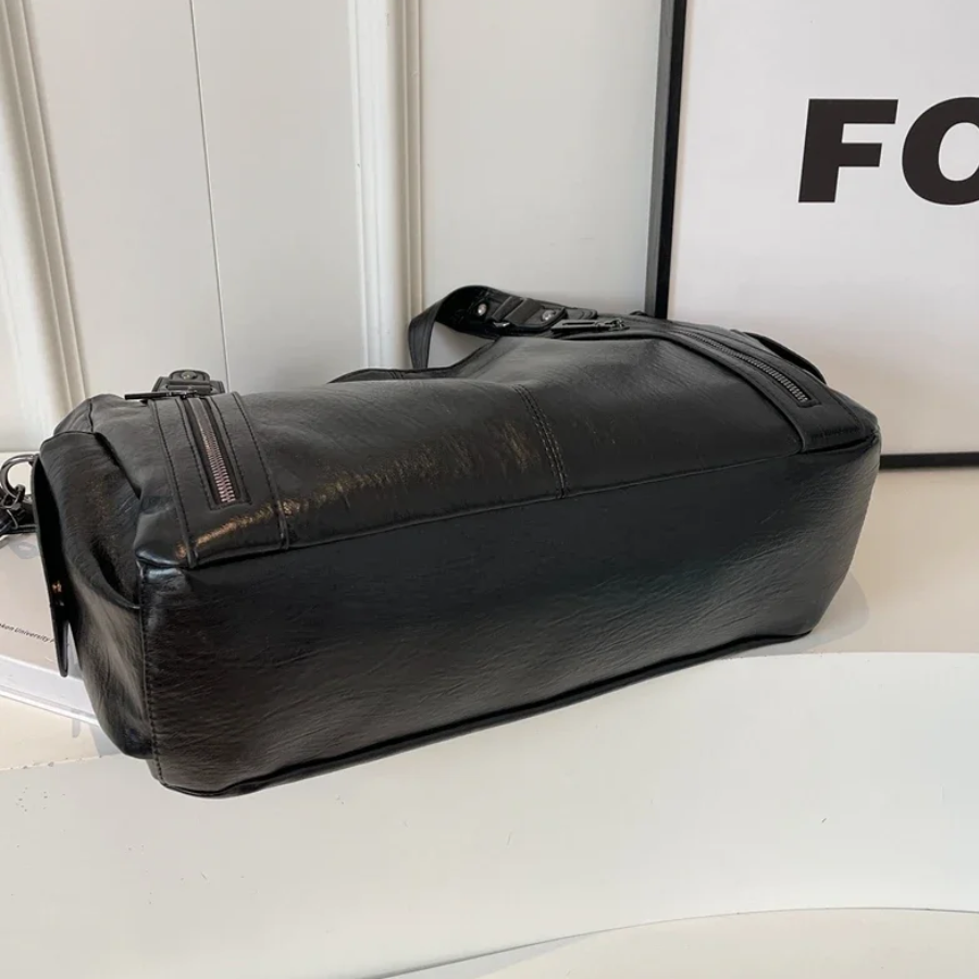 Uma - Sac à bandoulière grande capacité à double fermeture éclair