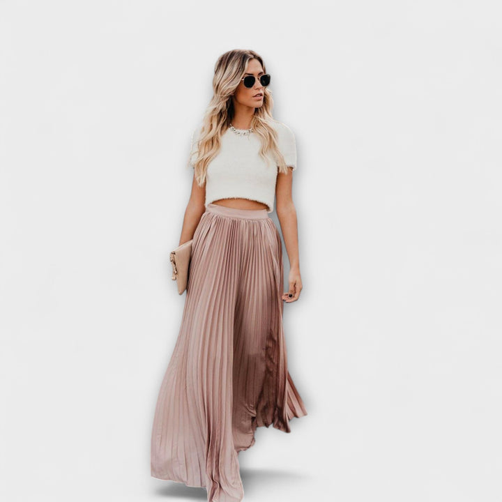 Jupe Maxi Plissée Légère