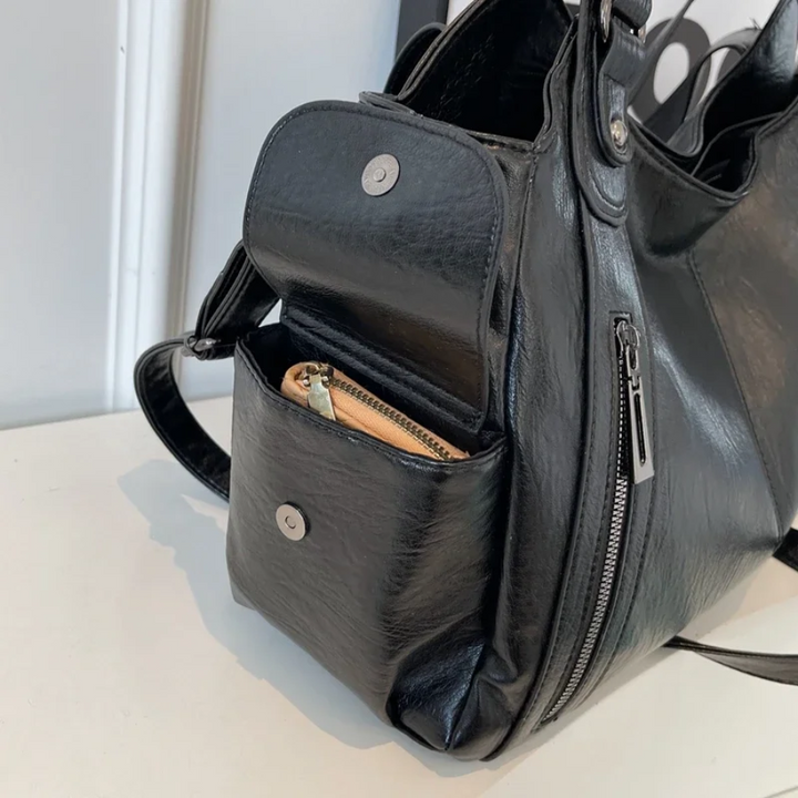 Uma - Sac à bandoulière grande capacité à double fermeture éclair
