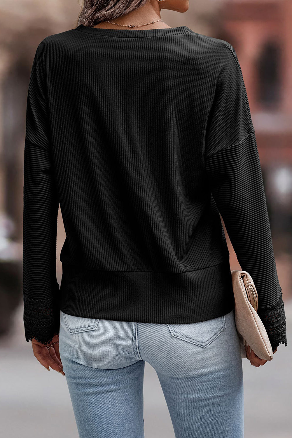 Olivia™ - Pull à manches longues avec décolleté en V