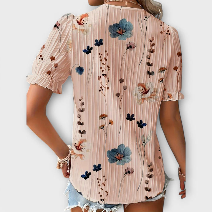 Blouse à la Mode avec Décolleté Pointu