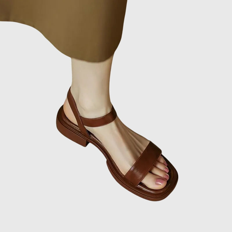 Celestia™ | Sandales en Cuir Orthopédique