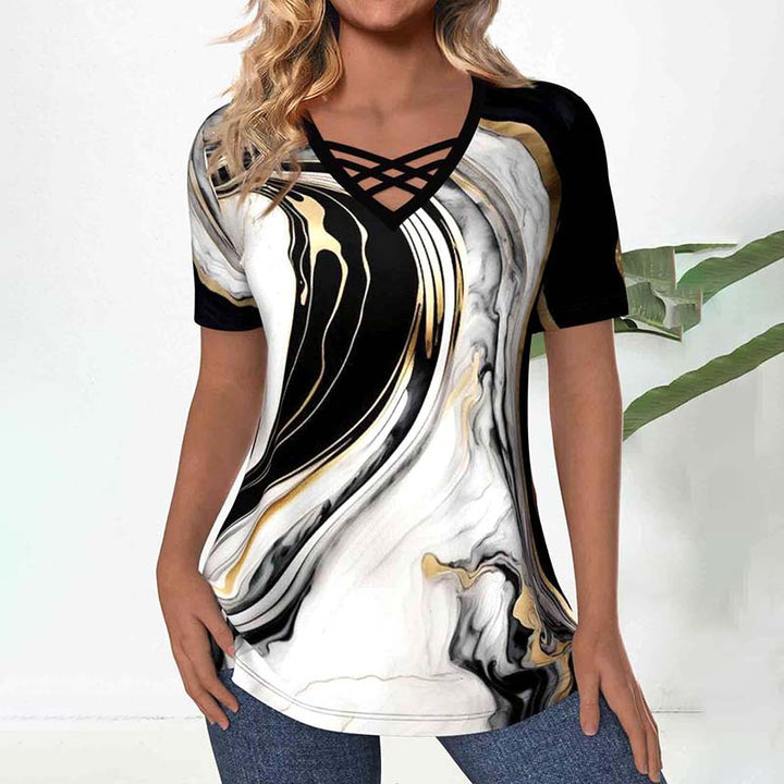Blouse Dégradée Décontractée