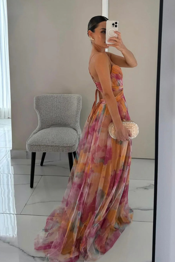 Esme – Robe imprimée fluide
