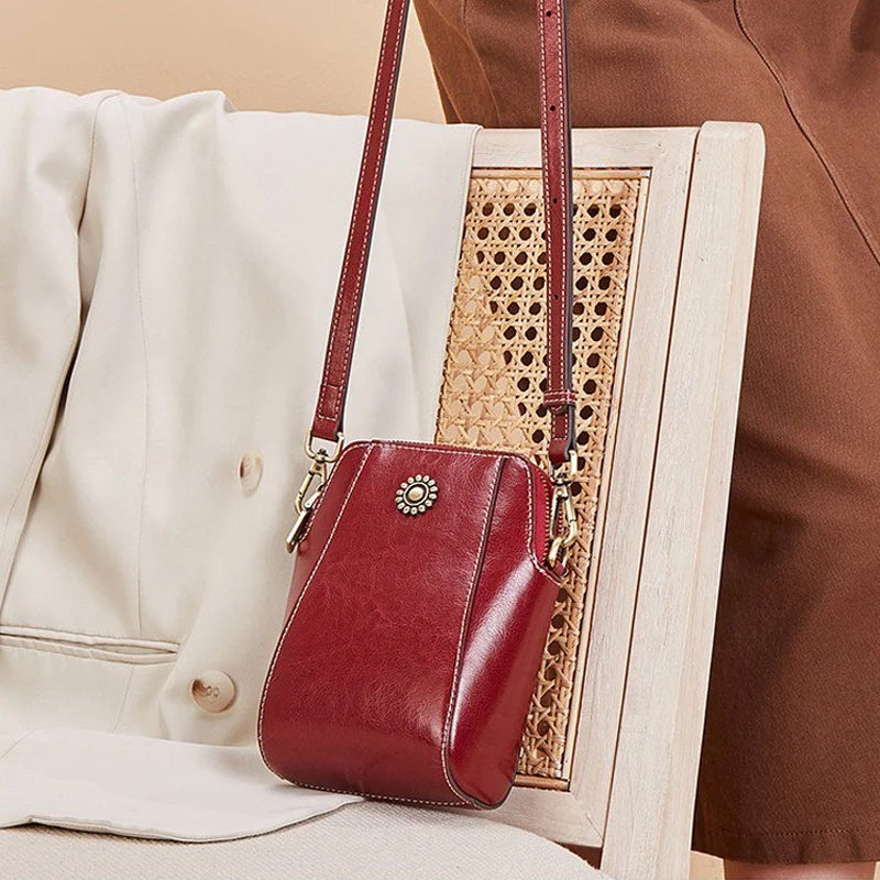 Vienne - Mini Sac à Main Compact de Couleur Unie