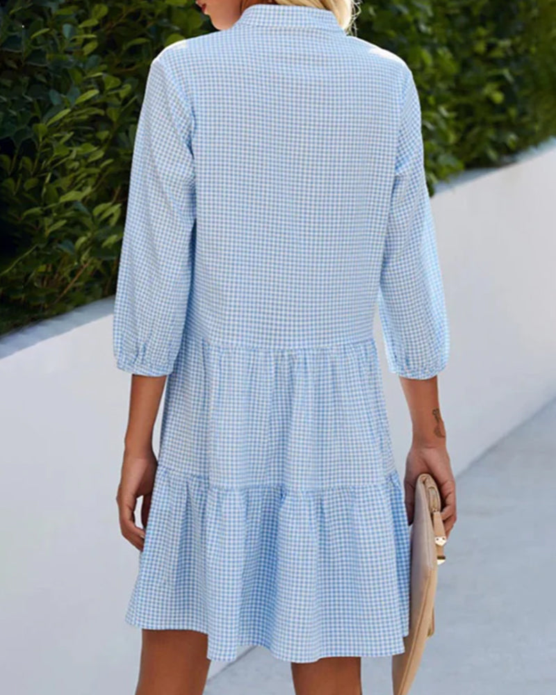 Marie™ | Robe d'été à carreaux légère et flatteuse