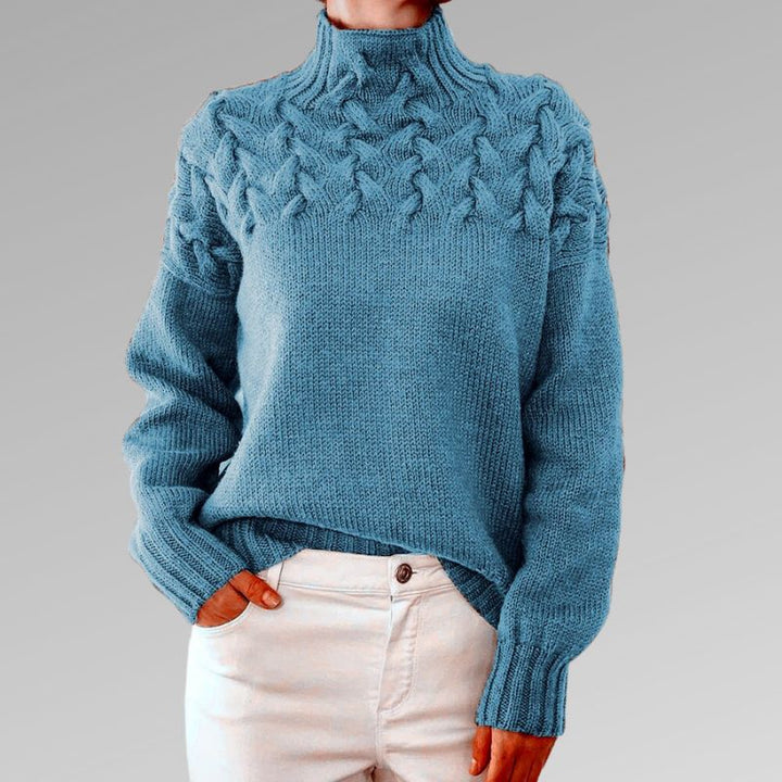 Madison™ - Pull Chic à Col Montant