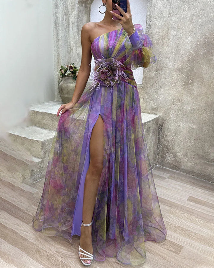 Amelia | Robe Élégante à Fente