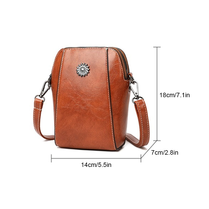 Vienne - Mini Sac à Main Compact de Couleur Unie