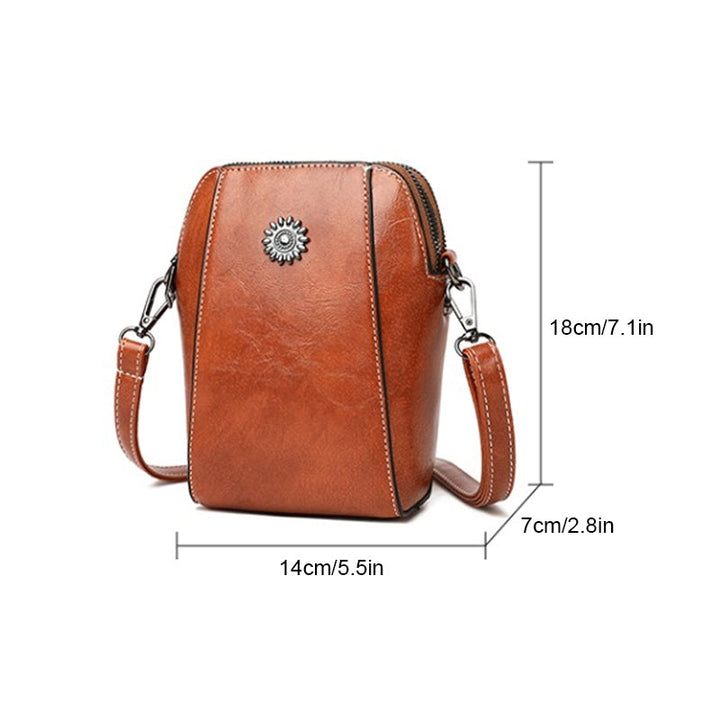 Vienne - Mini Sac à Main Compact de Couleur Unie