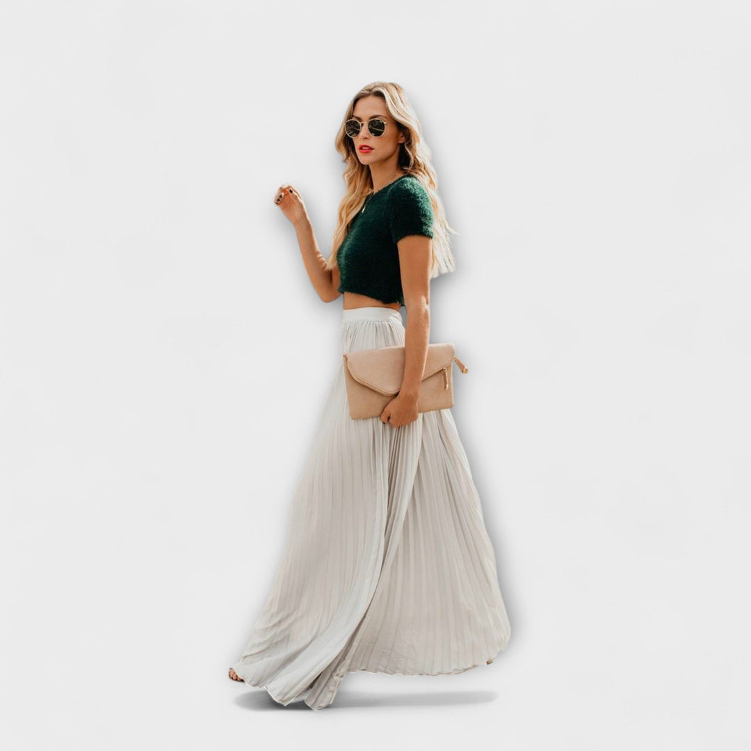 Jupe Maxi Plissée Légère