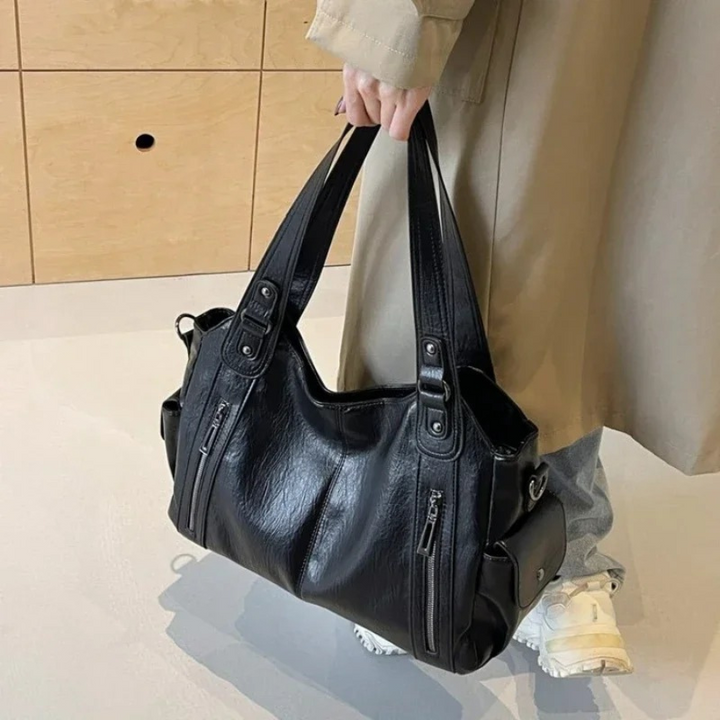 Uma - Sac à bandoulière grande capacité à double fermeture éclair