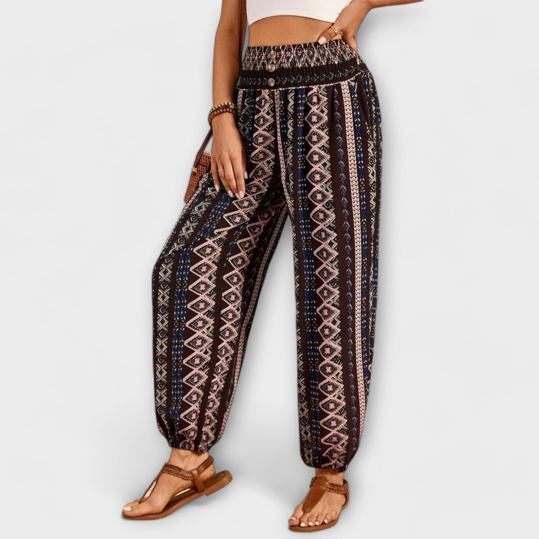 Pantalons avec Imprimé Ethnique