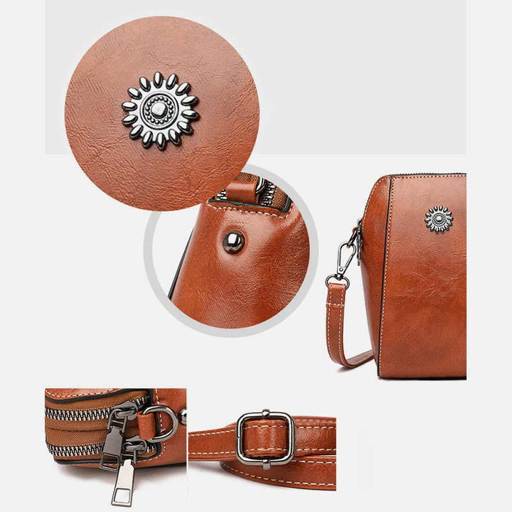 Vienne - Mini Sac à Main Compact de Couleur Unie