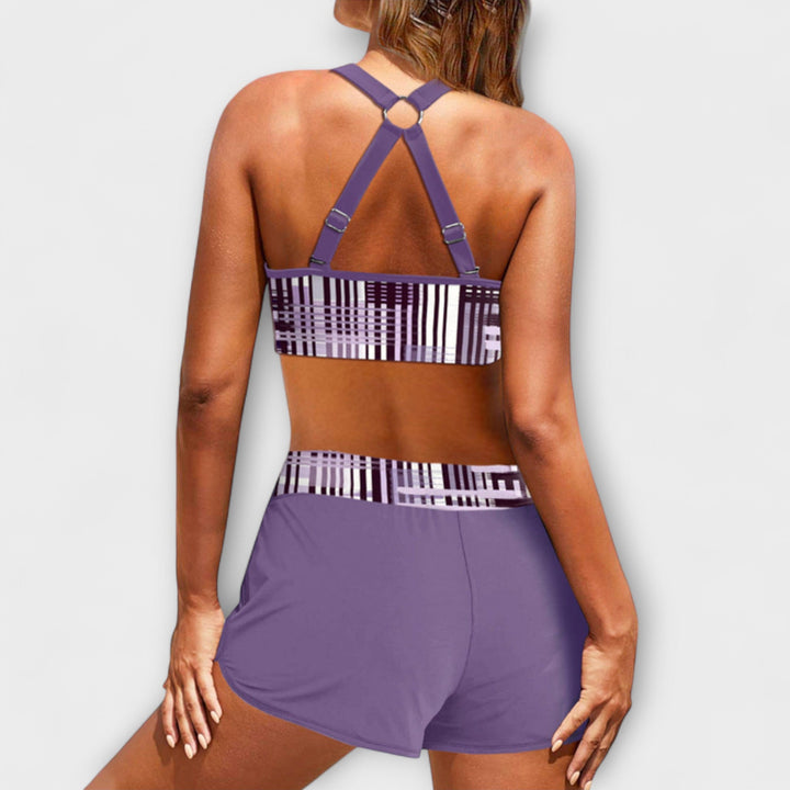 Janelle - Bikini taille haute à côtes