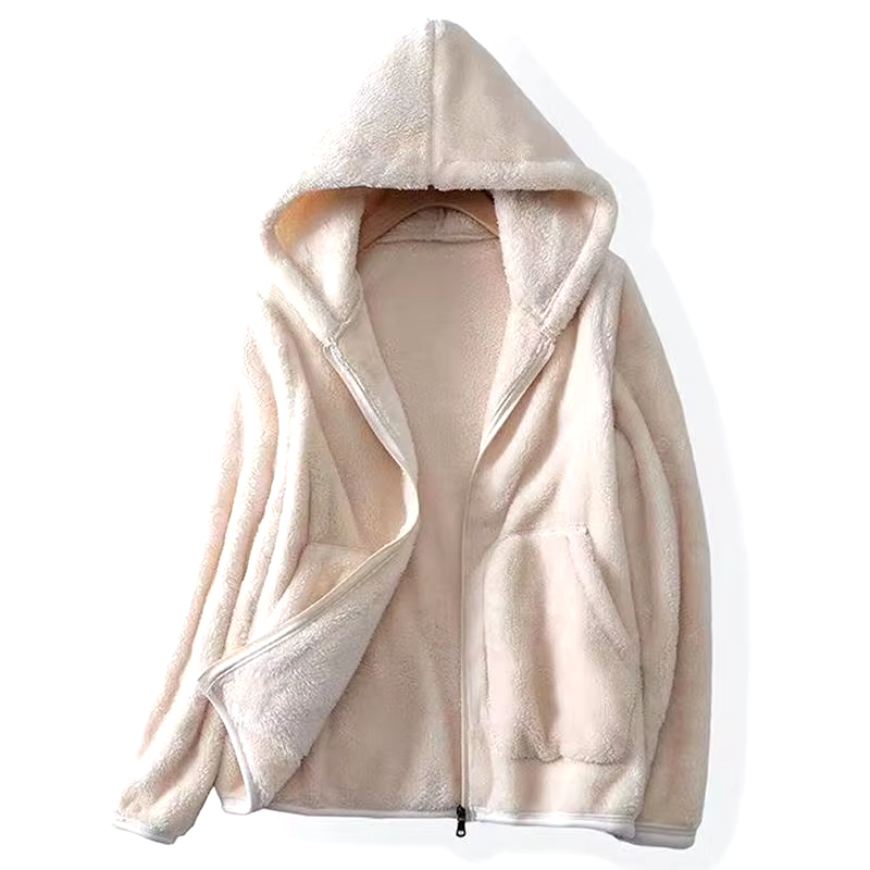 Avery™ - Sweat-shirt en polaire ultra doux couleur corail