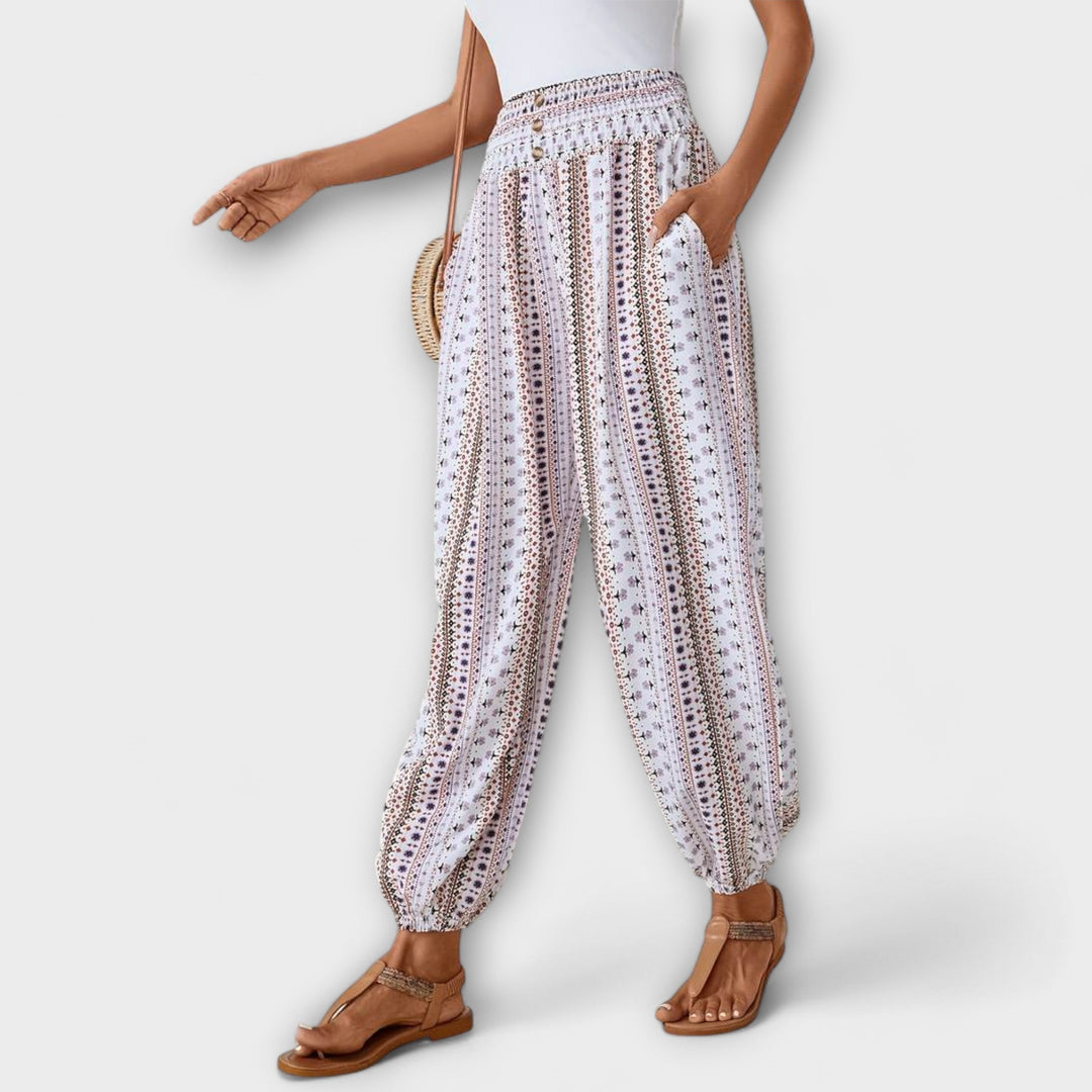 Pantalons avec Imprimé Ethnique
