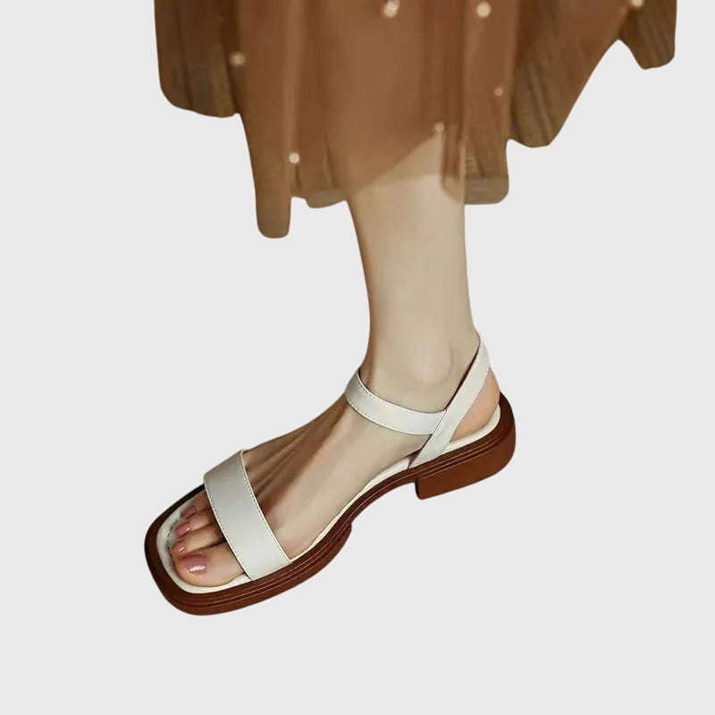 Celestia™ | Sandales en Cuir Orthopédique