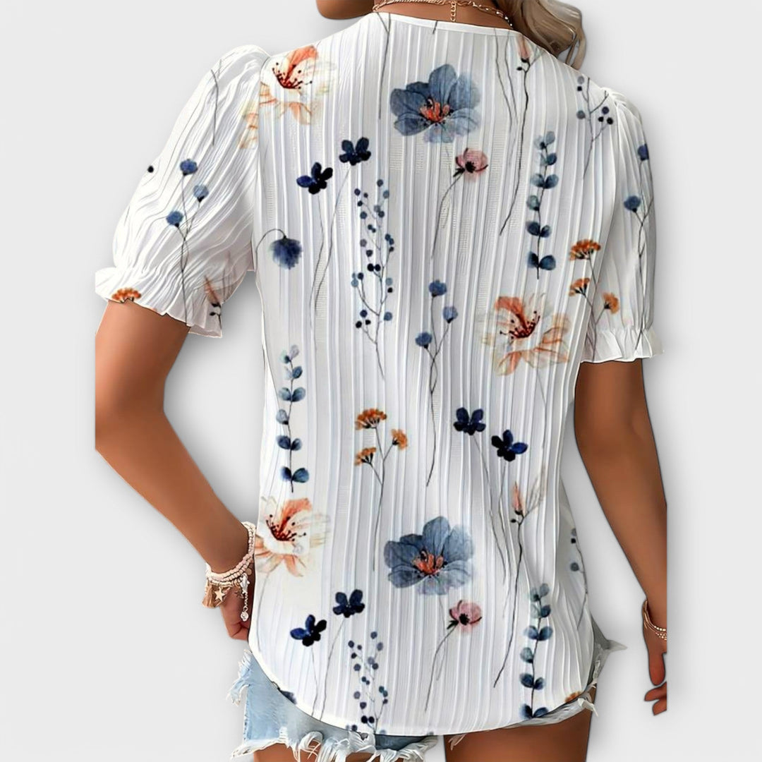 Blouse à la Mode avec Décolleté Pointu