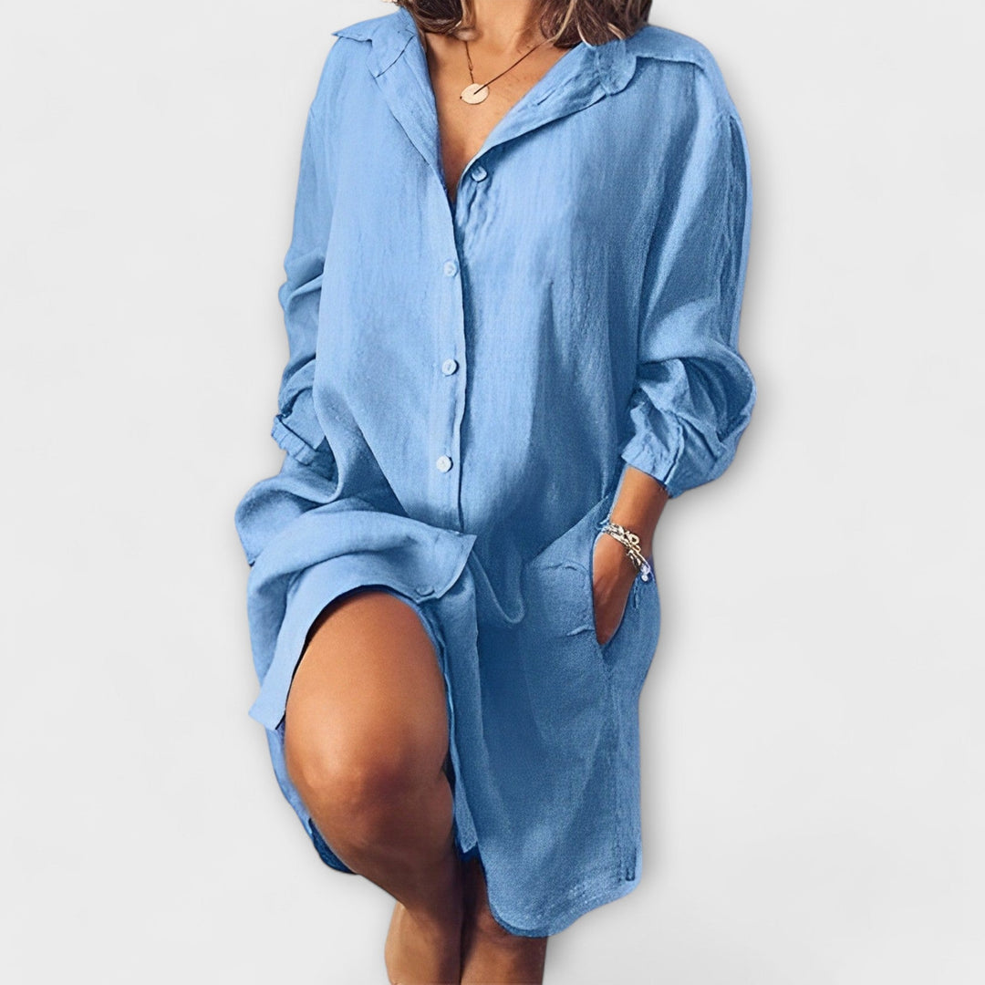 Blouse en lin décontractée pour un usage quotidien