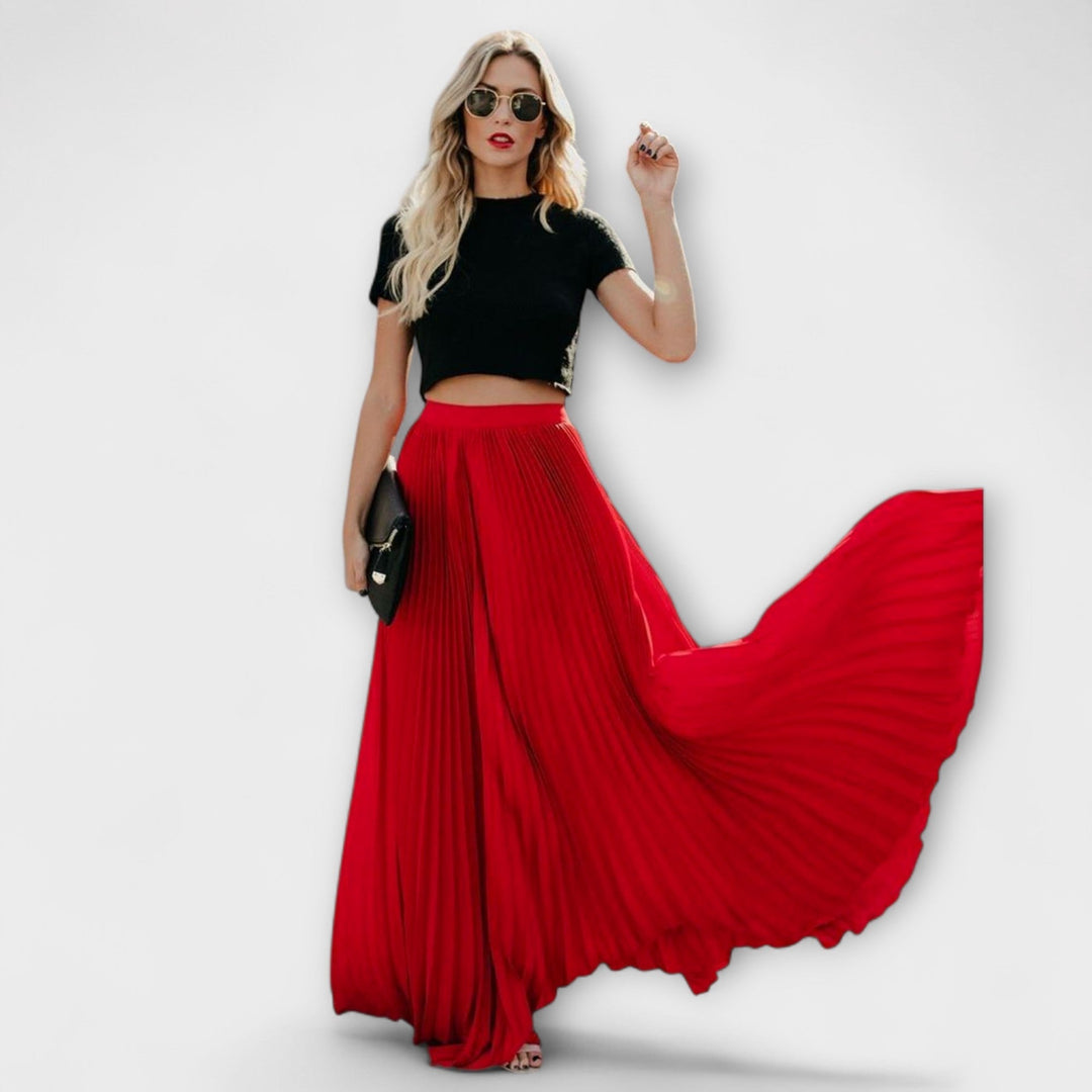 Jupe Maxi Plissée Légère