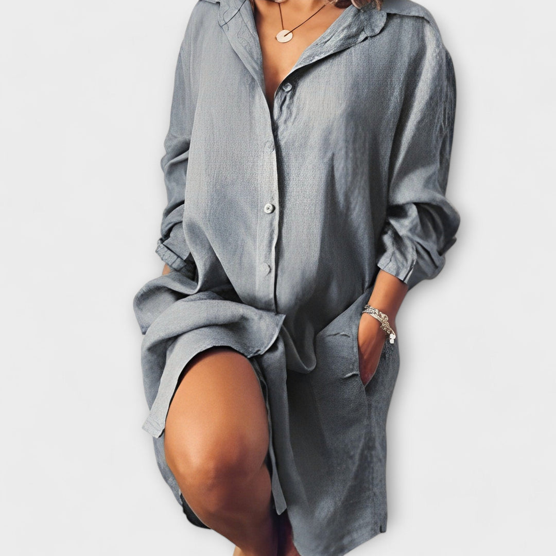 Blouse en lin décontractée pour un usage quotidien