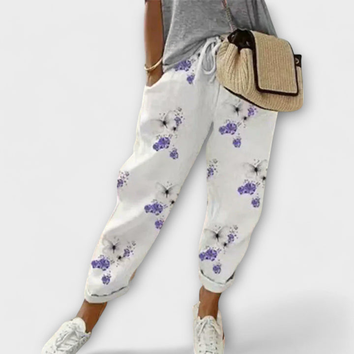 Pantalon en Coton-Lin Confortable