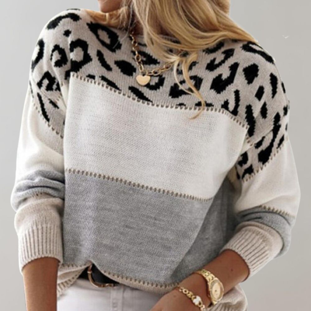 Laura | Pull Décontracté avec Design Léopard