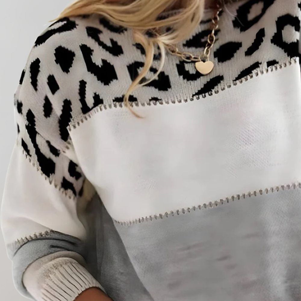 Laura | Pull Décontracté avec Design Léopard