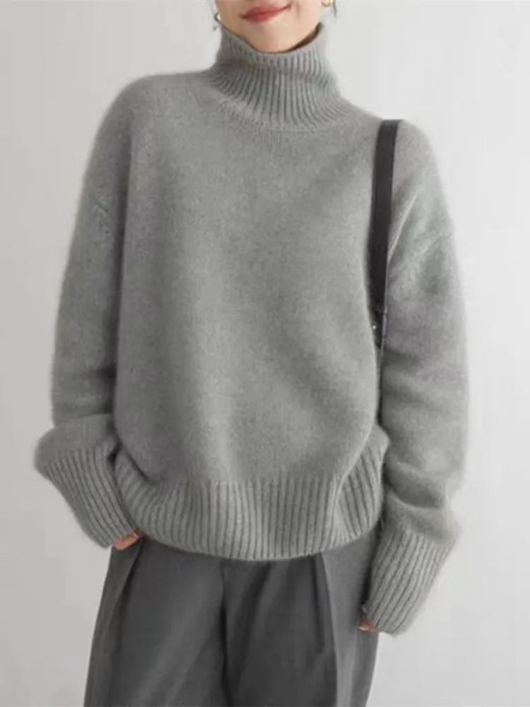 Avery™ - Pull Col Roulé Doux et Confortable" can be rewritten as:

"Avery™ - Pull Roulé Ultra Doux et Confortable